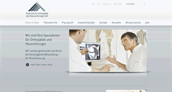 Desktop Screenshot of orthopaedie-hof.de