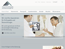Tablet Screenshot of orthopaedie-hof.de